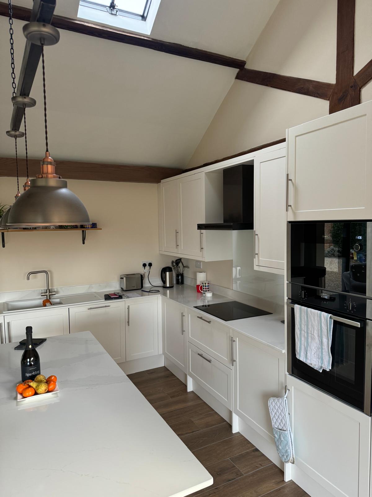 Fitted cabinetry and original timber-frame details